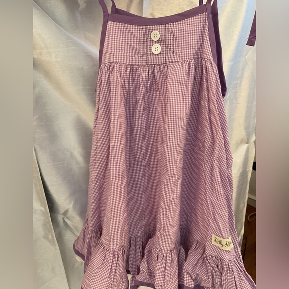 Purple gingham dress with bloomers - Picture 6 of 6